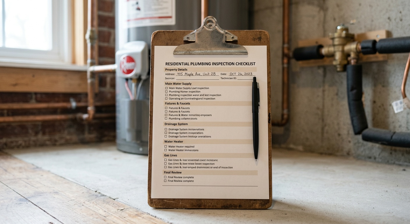 Annual Plumbing Inspection Checklist